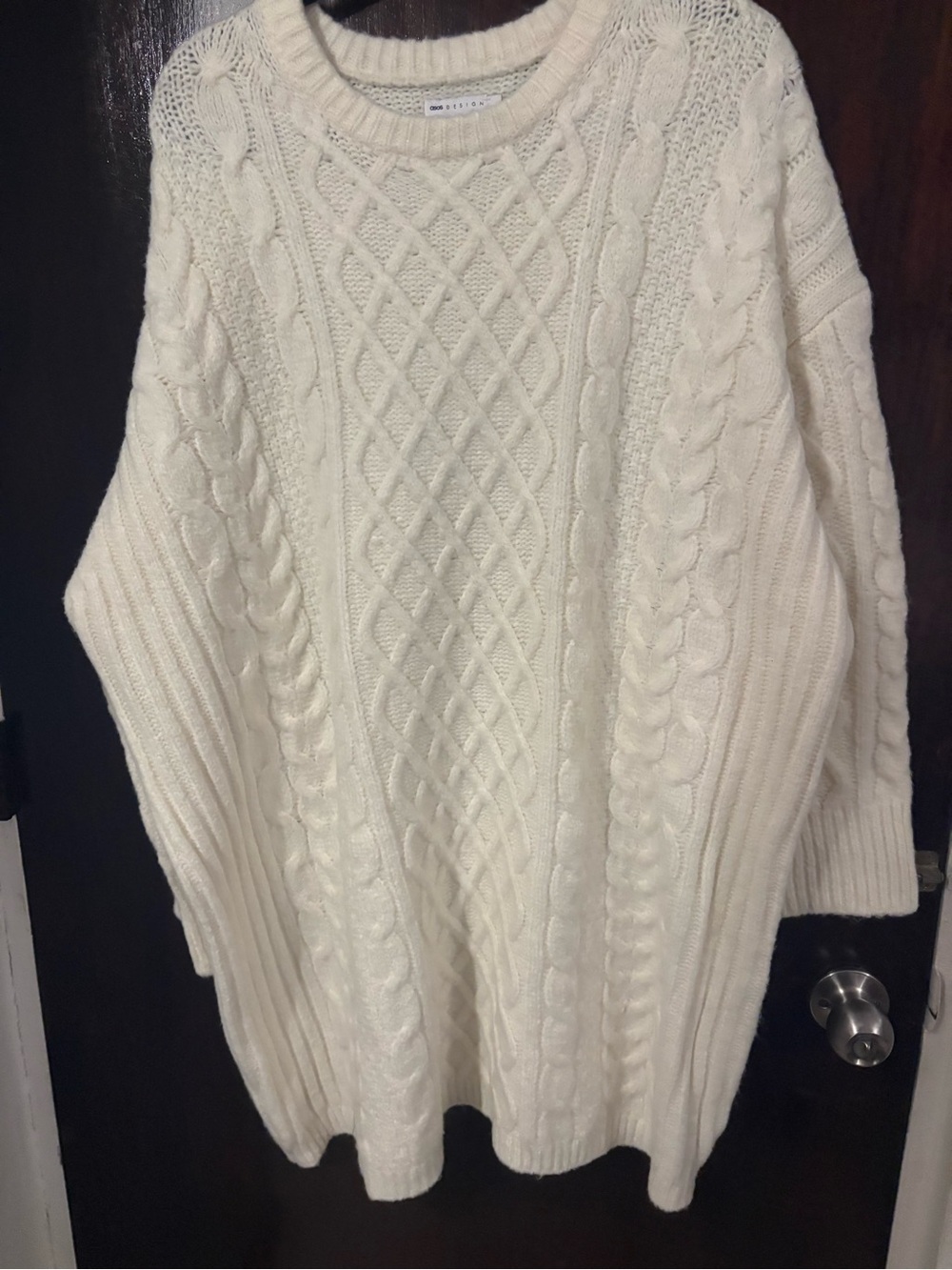 Bundle 2 for $30. NWT ASOS Cream Cable Knit Crewneck Sweater. Size M.